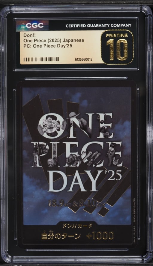2025 One Piece Japanese Premium Collection Day '25 Don!! CGC 10 PRISTINE