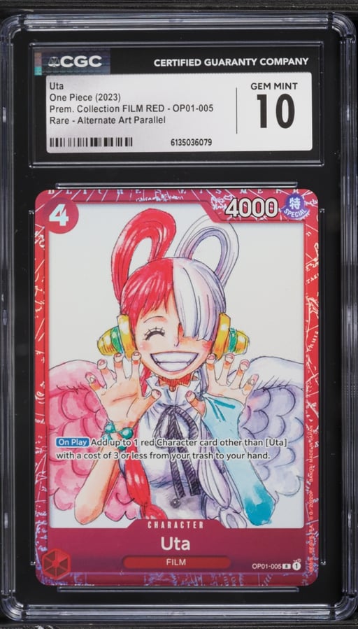 2023 One Piece Premium Collection Film Red Alt Art Uta #OP01-005 CGC 10 GEM MINT