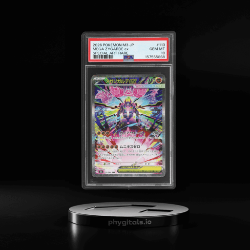 2026 Pokemon Japanese Nullifying Zero Special Art Rare Mega Zygarde Ex #113 PSA 10