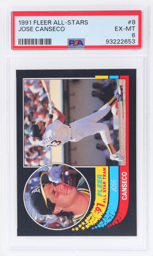 1991 Fleer All Stars Jose Canseco #8 PSA 6