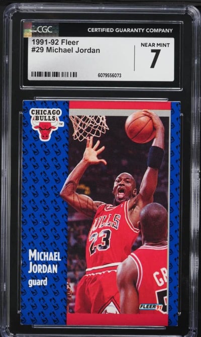 1991 Fleer Basketball Michael Jordan #29 CGC 7 NRMT