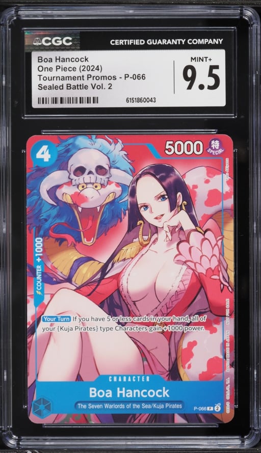 2024 One Piece Tournament Promo Sealed Battle Volume 2 Boa Hancock #P-066 CGC 9.5 MINT+