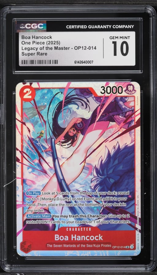 2025 One Piece Legacy Of The Master SR Boa Hancock #OP12-014 CGC 10 GEM MINT