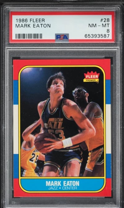 1986 Fleer Basketball Mark Eaton