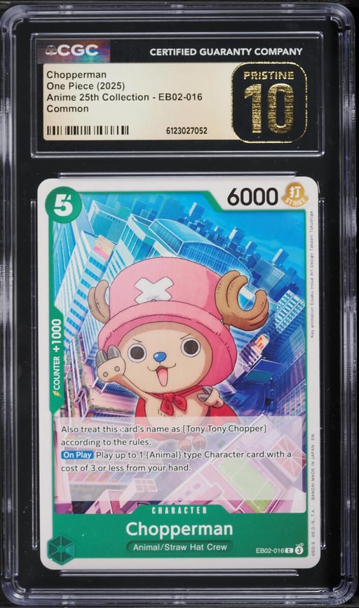 2025 One Piece Anime 25th Collection Chopperman #EB02-016 CGC 10 PRISTINE