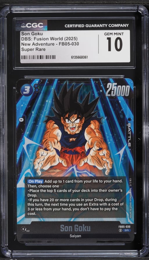 2025 Dragon Ball Super Fusion World New Adventure Son Goku SR #FB05-030 CGC 10 GEM MINT