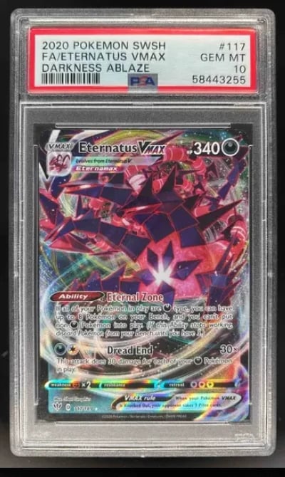 2020 Pokemon Sword & Shield Darkness Ablaze #117/189 Eternatus VM PSA 10