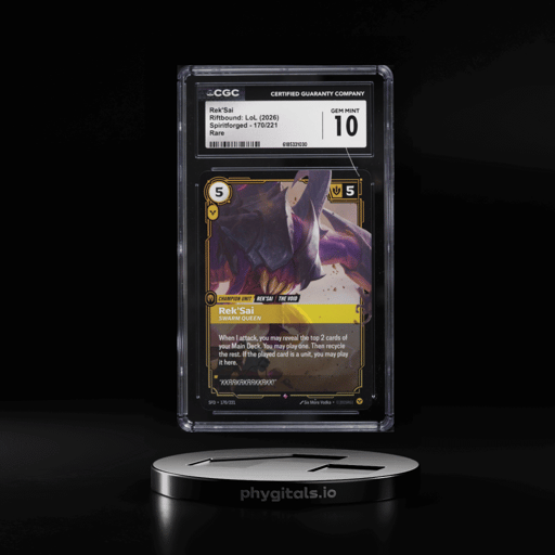 2026 Riftbound League Of Legends LoL Spiritforged Rek'Sai #170 CGC 10 GEM MINT