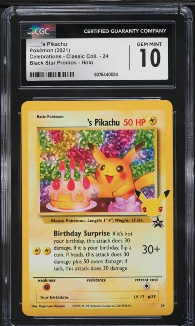 2021 Pokemon SWSH Promo Celebrat