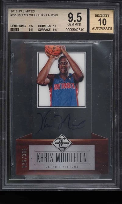 2012 Panini Limited Khris Middle
