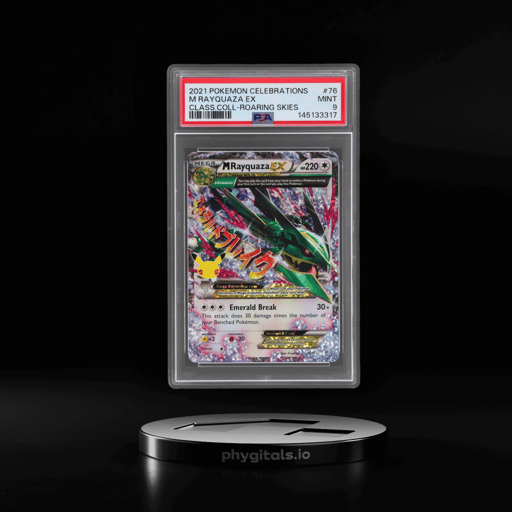 2021 Pokemon Celebrations Classic Collection Roaring Skies M Rayquaza Ex #76 PSA 9