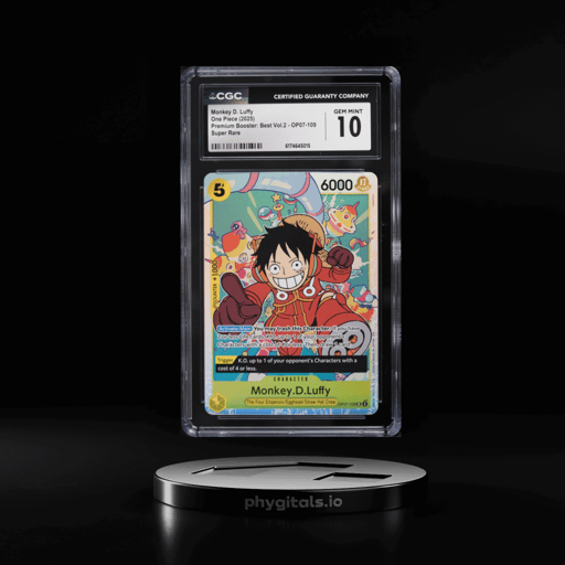 2025 One Piece Japanese Premium Booster Best Vol 2 SR Monkey D. Luffy #OP07-109 CGC 10 GEM MINT