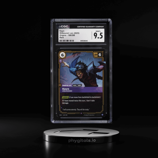 2025 Riftbound League Of Legends LoL Origins Kayn #189 CGC 9.5 MINT+