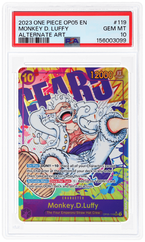 2023 One Piece Awakening of the New Era Alternate Art Monkey D. Luffy #OP05-119 PSA 10