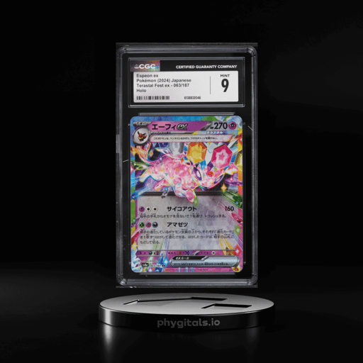 2024 Pokemon Japanese Scarlet & Violet Terastal Fest Ex Holo Espeon EX #63 CGC 9 MINT