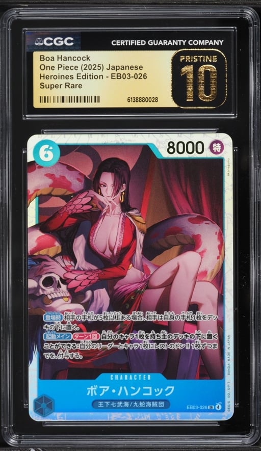 2025 One Piece Japanese Heroines Edition SR Boa Hancock #EB03-026 CGC 10 PRISTINE