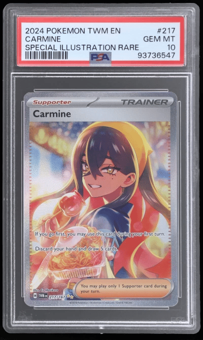 2024 Pokemon Twilight Masquerade Special Illustration Rare Carmine #217 PSA 10