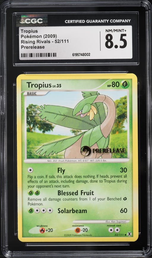 2009 Pokemon Platinum Rising Rivals Prerelease Tropius #52 CGC 8.5 NM-MT+
