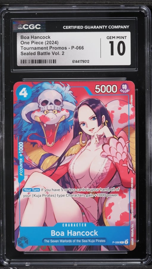 2024 One Piece Tournament Promo Sealed Battle Volume 2 Alt Art Boa Hancock #P-066 CGC 10