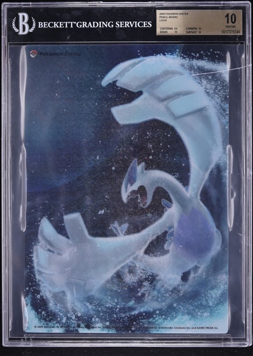 2009 Pokemon Center Pencil Board Lugia BGS 10 PRISTINE