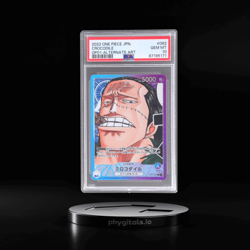 2022 One Piece Romance Dawn Japanese Alternate Art Crocodile #OP01062 PSA 10