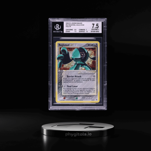 2006 Pokemon EX Legend Maker Holo Registeel Gold Star #92 BGS 7.5 NRMT+