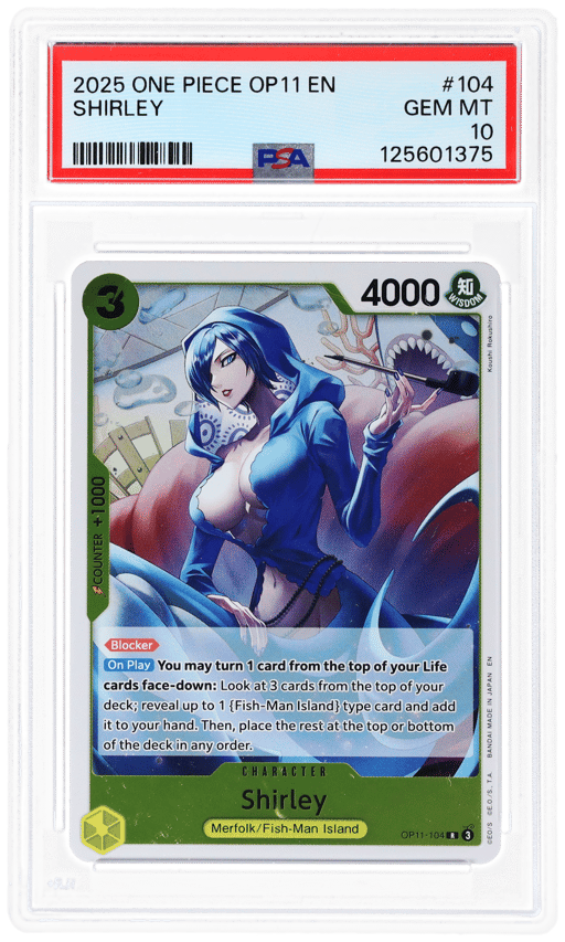 2025 One Piece A Fist of Divine Speed Shirley #104 PSA 10