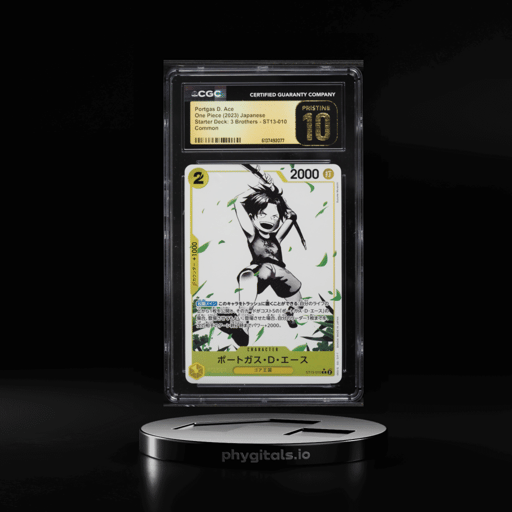 2023 One Piece Japanese Starter Deck 3 Brothers Portgas D. Ace #ST13-010 CGC 10 PRISTINE