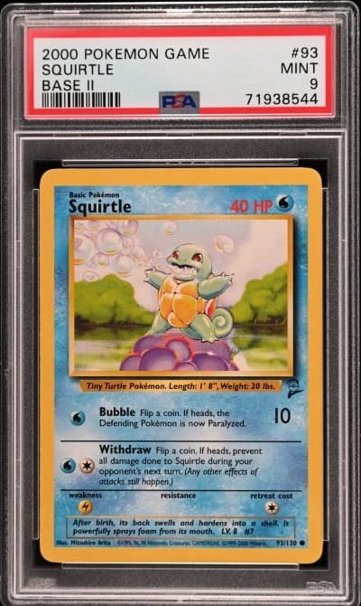 2000 POKEMON BASE SET 2 #93 SQUI