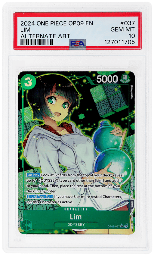 2024 One Piece Emperors In New World Alternate Art Lim #OP09037 PSA 10