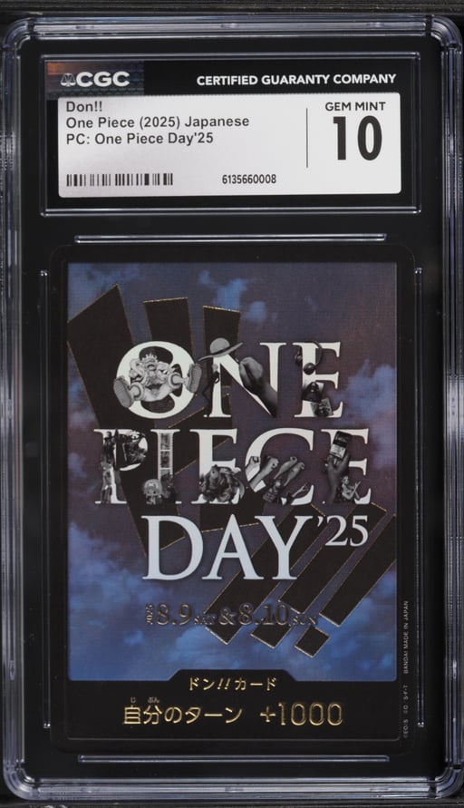 2025 One Piece Japanese Premium Collection Day '25 Don!! CGC 10 GEM MINT