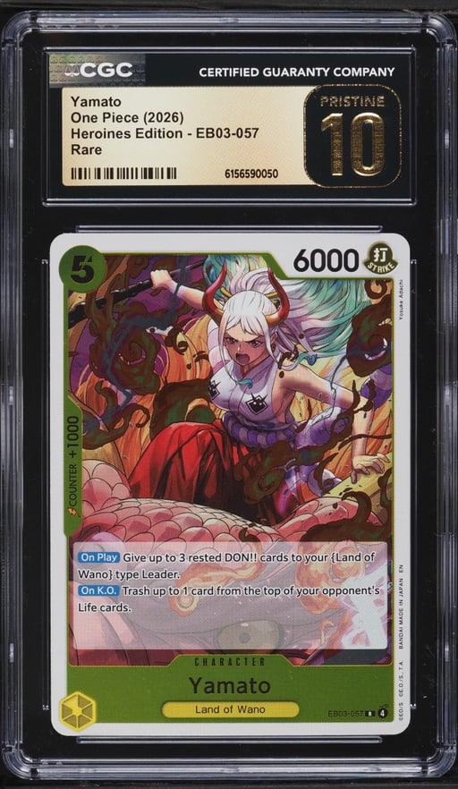 2026 One Piece Heroines Edition Yamato #EB03-057 CGC 10 PRISTINE