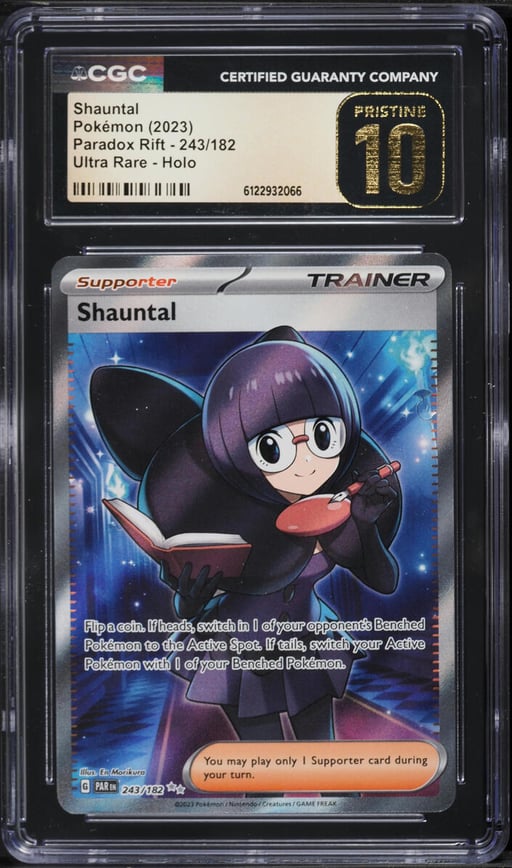 2023 Pokemon SV Paradox Rift Full Art Shauntal #243 CGC 10 PRISTINE