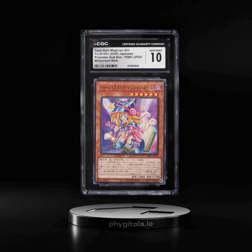 2020 Yu-Gi-Oh! Japanese PGB1 Millennium Rare Toon Dark Magician Girl #PGB1-JP021 CGC 10 GEM