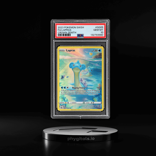 2023 Pokemon Sword and Shield Crown Zenith Galarian Gallery Lapras #GG05 PSA 10