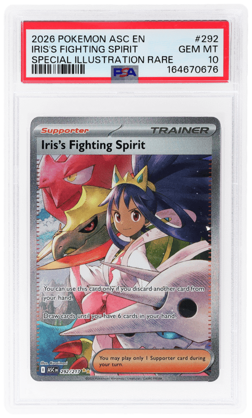 2026 Pokemon Mega Evolution Ascended Heroes Special Illustration Rare Iris's Fighting Spirit #292 PSA 10