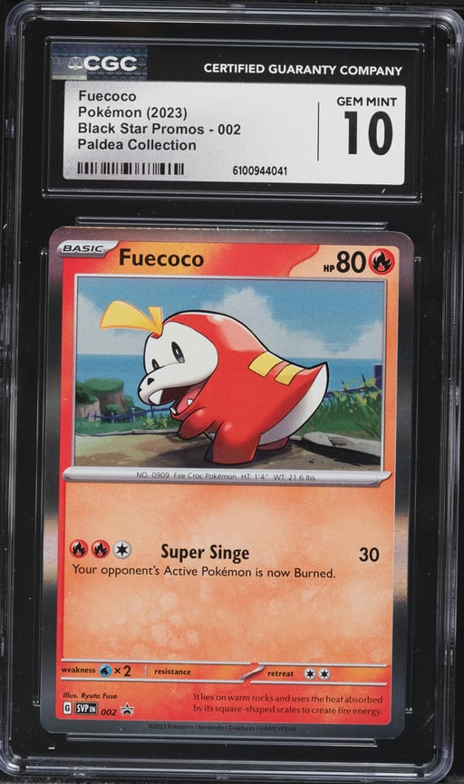2023 Pokemon Scarlet & Violet Promos Paldea Collection Fuecoco #2 CGC 10 GEM MINT