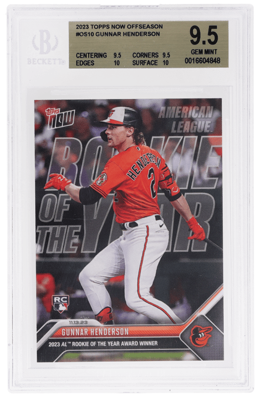 2023 Topps Now Offseason Gunnar Henderson #OS-10 /9368 BGS 9.5