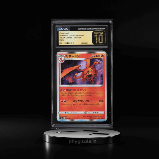 2021 Pokemon Japanese Sword & Shield VMAX Climax Holo Charizard #17 CGC 10 PRISTINE