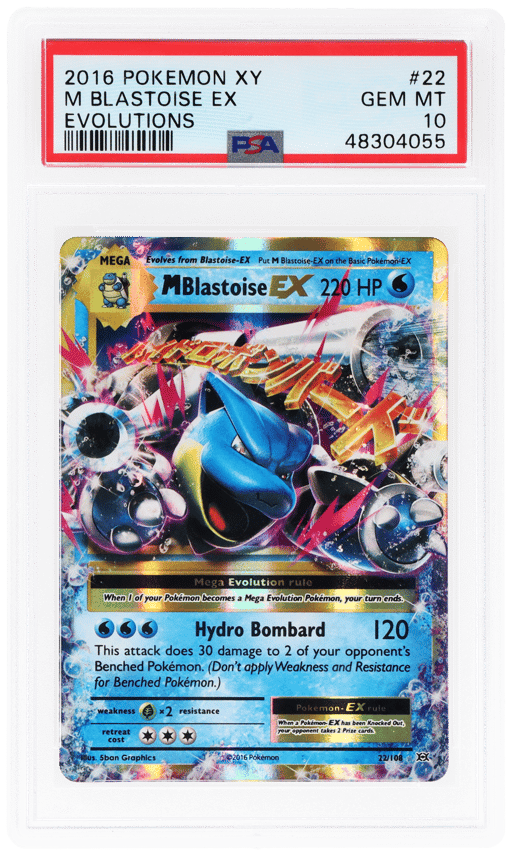 2016 Pokemon XY Evolutions M Blastoise Ex #22 PSA 10