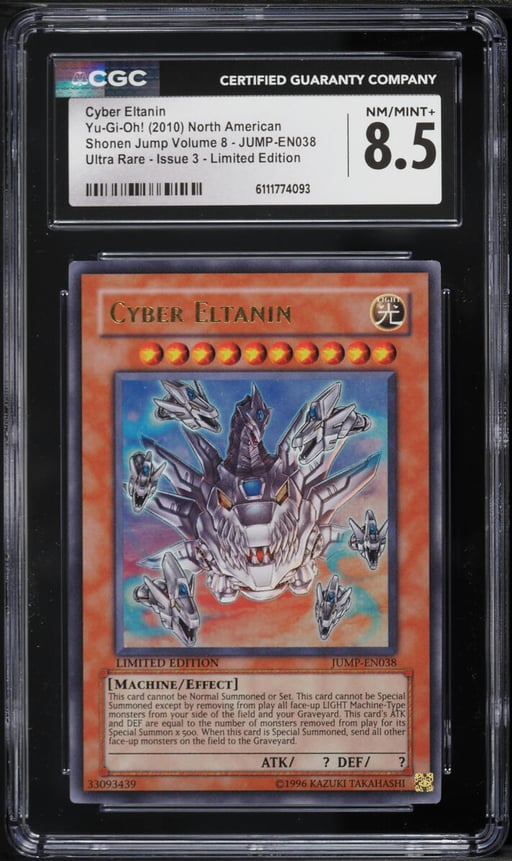 2010 Yu-Gi-Oh! Shonen Jump Volume 8 Issue 3 Limited Edition Cyber Eltanin #JUMP-EN038 CGC 8.5