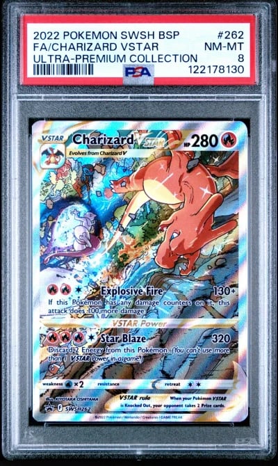 2022 POKEMON JPN SWORD & SHIELD VSTAR UNIVERSE #262 FULL ART/ARCEUS VSTAR PSA 8