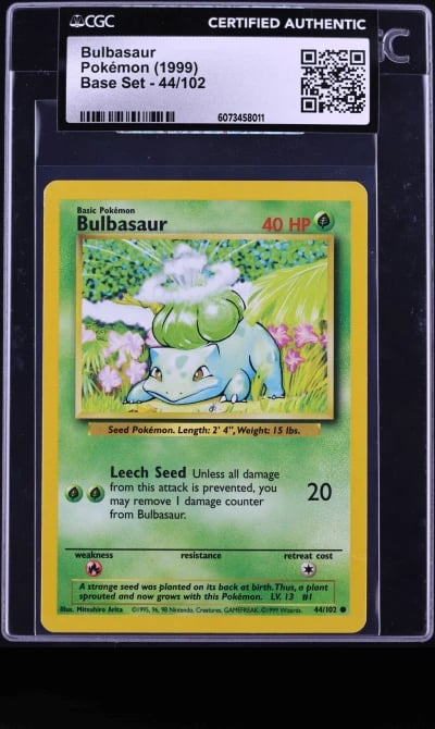 1999 Pokemon Base Set Bulbasaur 