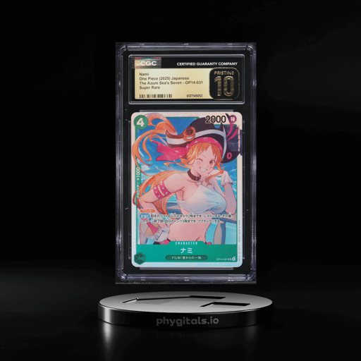 2025 One Piece Japanese The Azure Sea's Seven SR Nami #OP14-031 CGC 10 PRISTINE