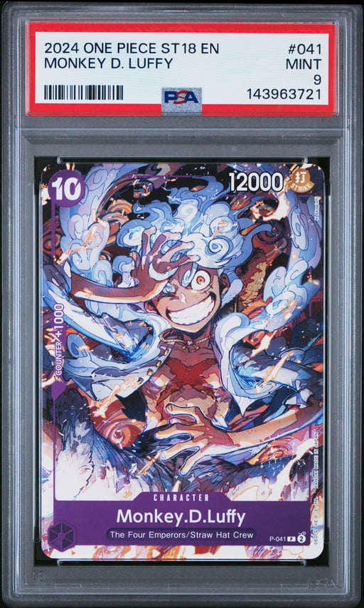 2024 ONE PIECE STARTER DECK ST18-PURPLE MONKEY D. LUFFY 041 MONKEY D. LUFFY PSA 9