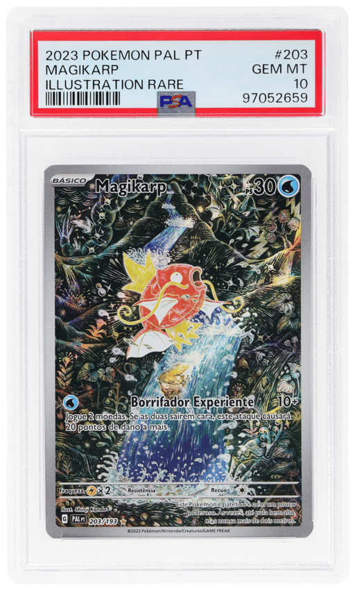 2023 Pokemon Paldea Evolved Portuguese Illustration Rare Magikarp #203 PSA 10