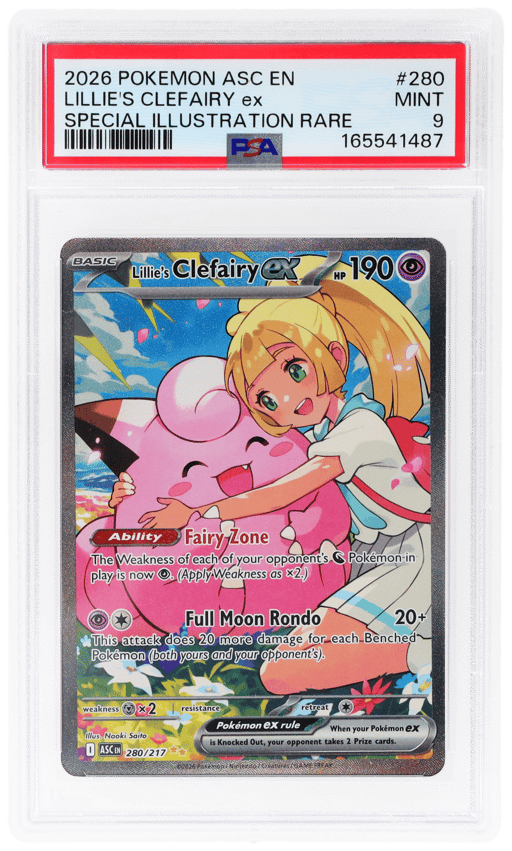2026 Pokemon Ascended Heroes Special Illustration Rare Lillie's Clefairy Ex #280 PSA 9