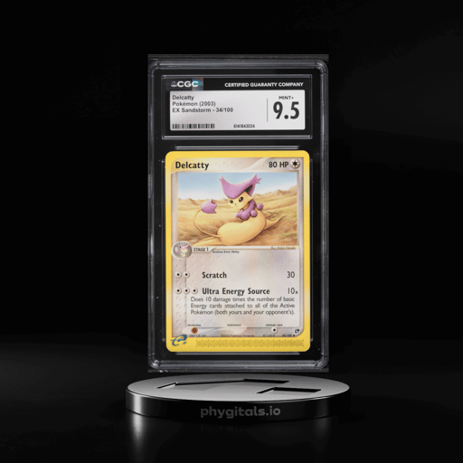 2003 Pokemon EX Sandstorm Delcatty #34 CGC 9.5 MINT+