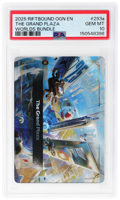 2025 Riftbound League of Legends Origins Worlds Bundle Shanghai the Grand Plaza #293a PSA 10