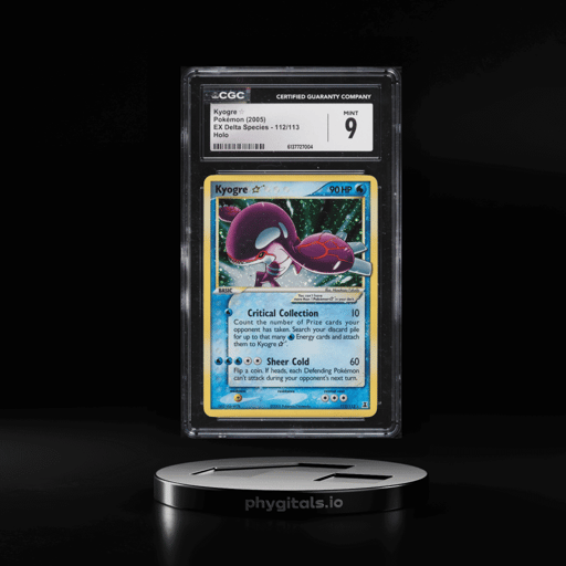 2005 Pokemon EX Delta Species Holo Kyogre Gold Star #112 CGC 9 MINT